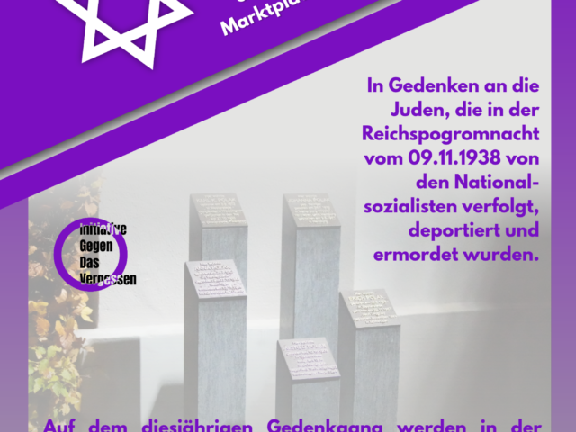 Gedenkgang am 9. November: Erinnerungszeichen für die Familie Silberbach
